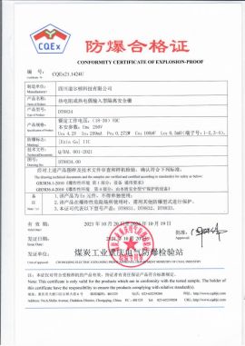 防爆合格证DT8834
